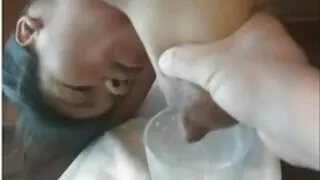 एक समलैंगिक एक ग्राहक मा एक मालिश सत्र.